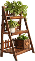 Potting Bench Table,Garden Potting Table, Plant Stand Stepped Type Plant Holders Outdoor Garden Plant Display Rack Flower Pot Stand for Balcony Window Garden Living Room Patio ( Color : Brown , Size :