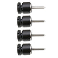 Stainless Steel 316 Grade 1-31/32 in (50mm) Diameter Adjustable Glass Standoff, 1-3/16 in Projection, Matt Black Finish, SO-30B, 4 Pieces