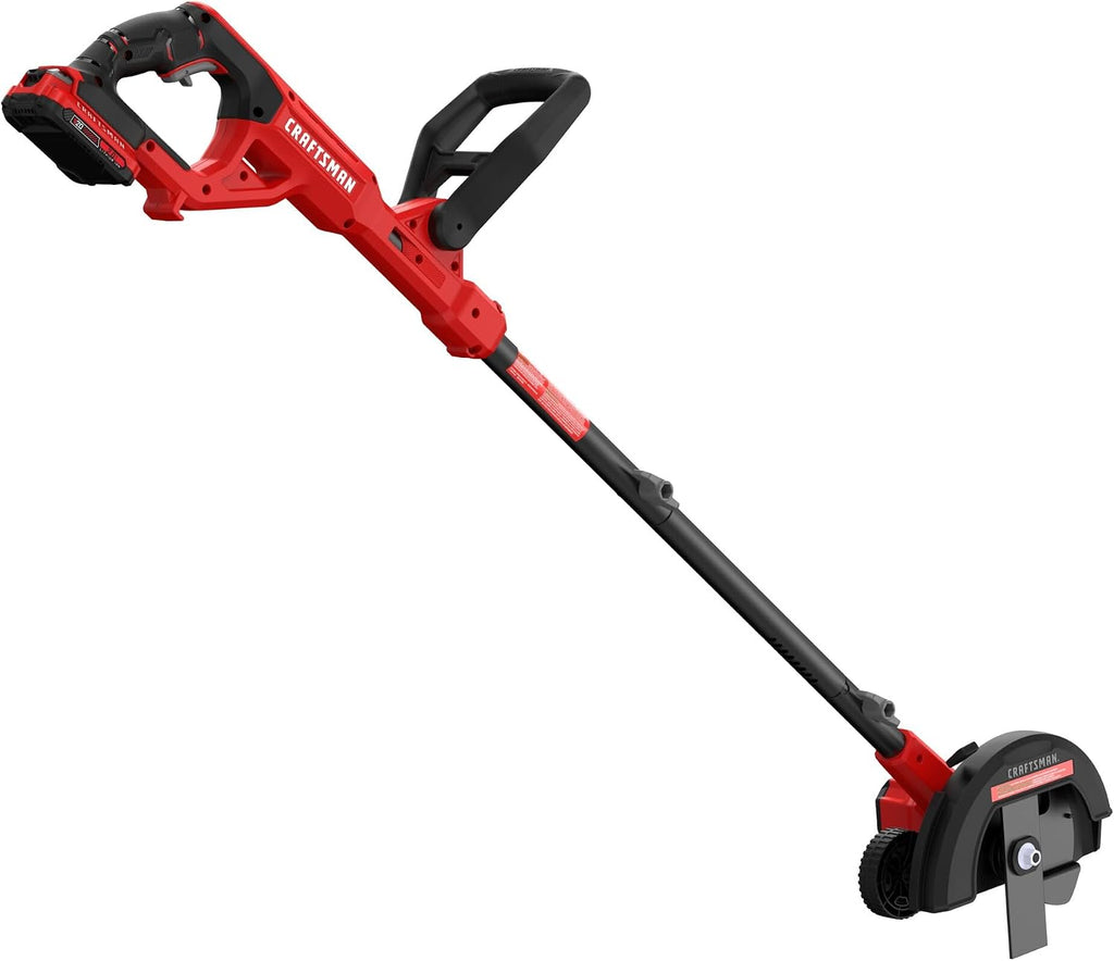 CRAFTSMAN Cordless Edger Lawn Tool, 20V MAX Battery, Charger and Blade Included, Lightweight Lawn Edger, 7.5 in Cutting Width, 1000 Ft of Edging per Charge (CMCED400D1)