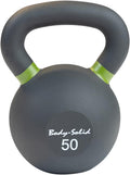 Body-Solid Matte Powder Coat Kettlebell with Kettle Grip Handle, Perfect Kettlebells for Weight Training and Core Workout Exercise Equipment