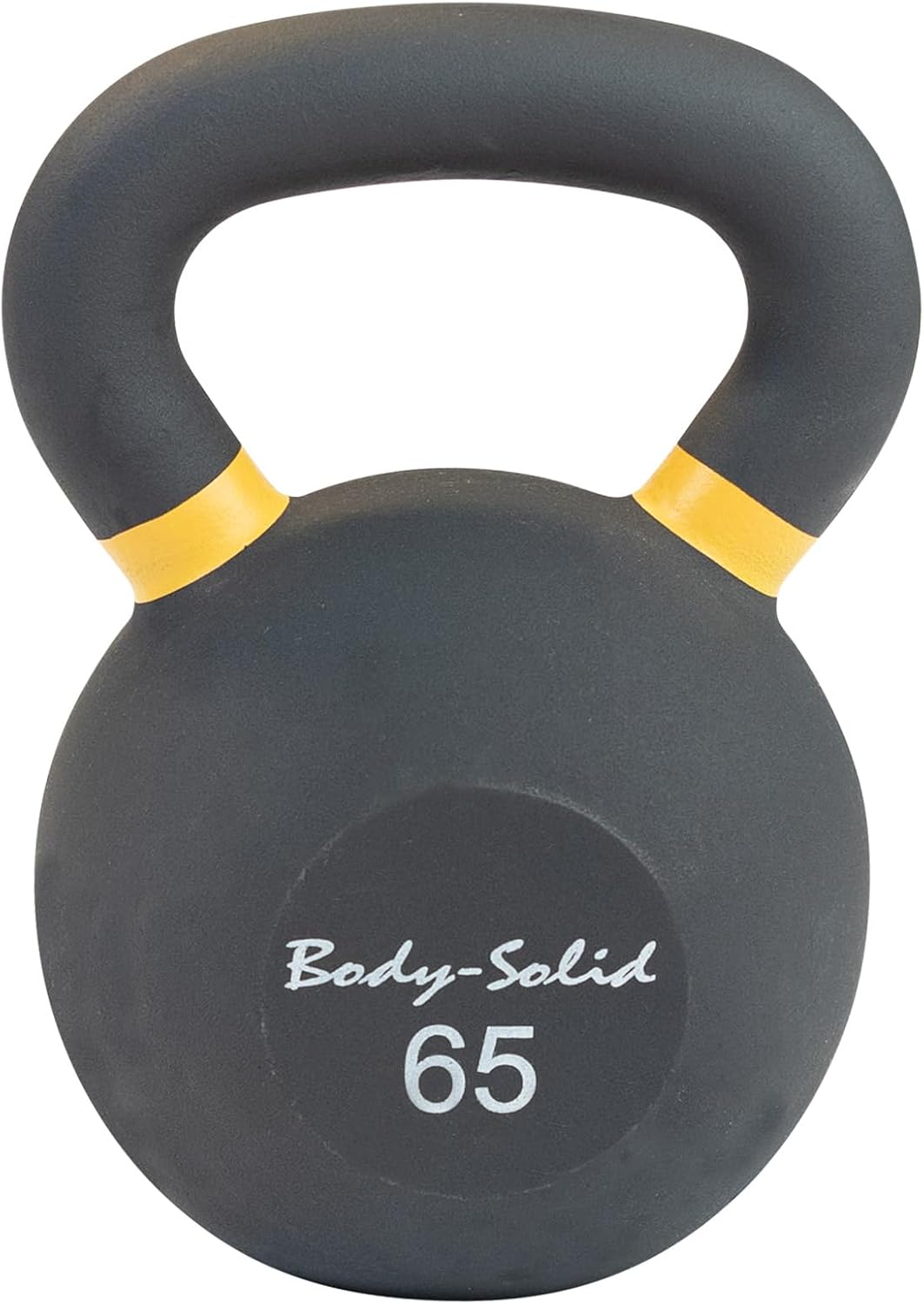 Body-Solid Matte Powder Coat Kettlebell with Kettle Grip Handle, Perfect Kettlebells for Weight Training and Core Workout Exercise Equipment