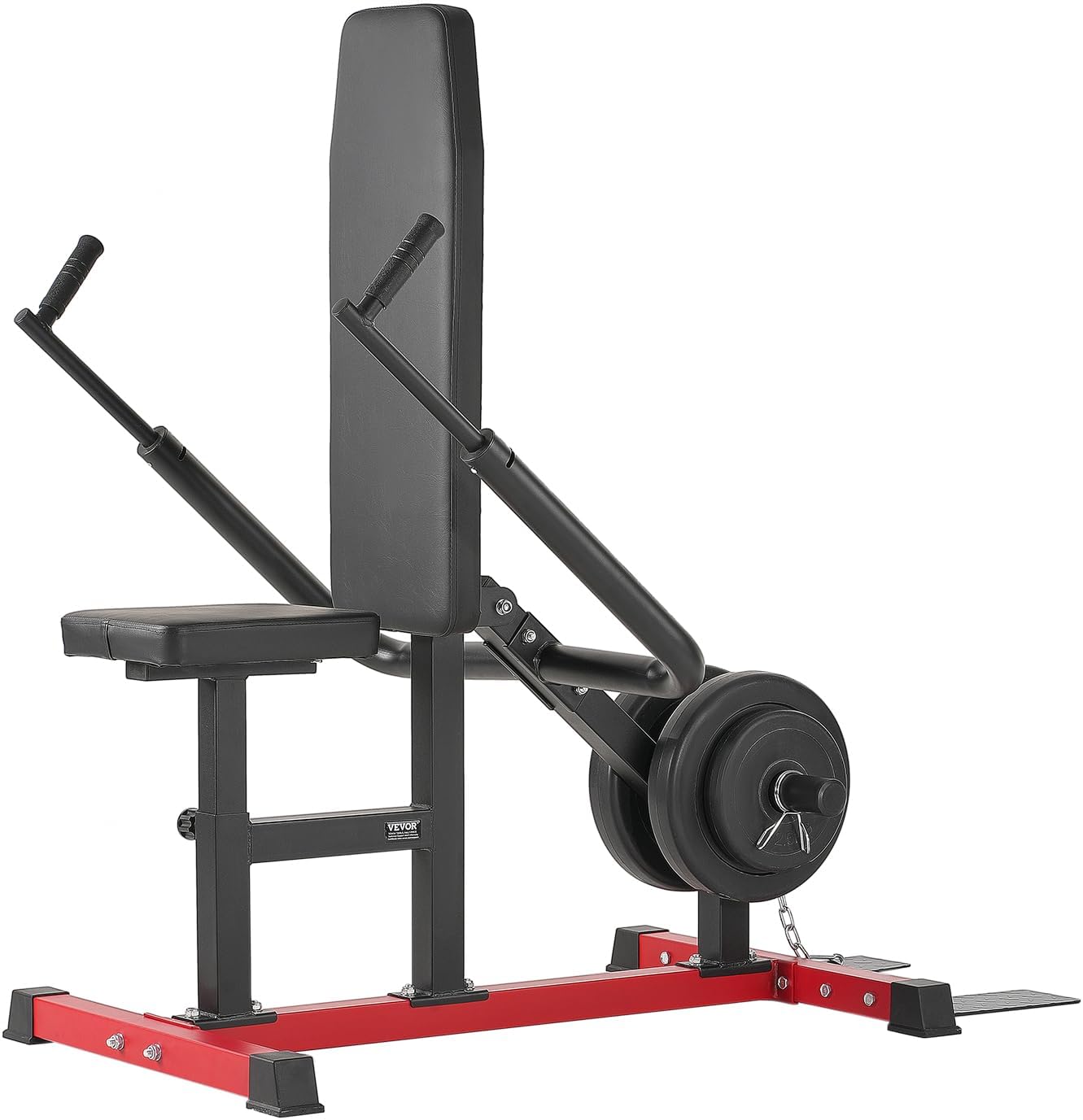 VEVOR Chest Press Machine, Bench Press Set, Adjustable Flat Incline Bench with Independent Converging Arms, Upper Chest Equipment, Fitness Home Gym Equipment Chest