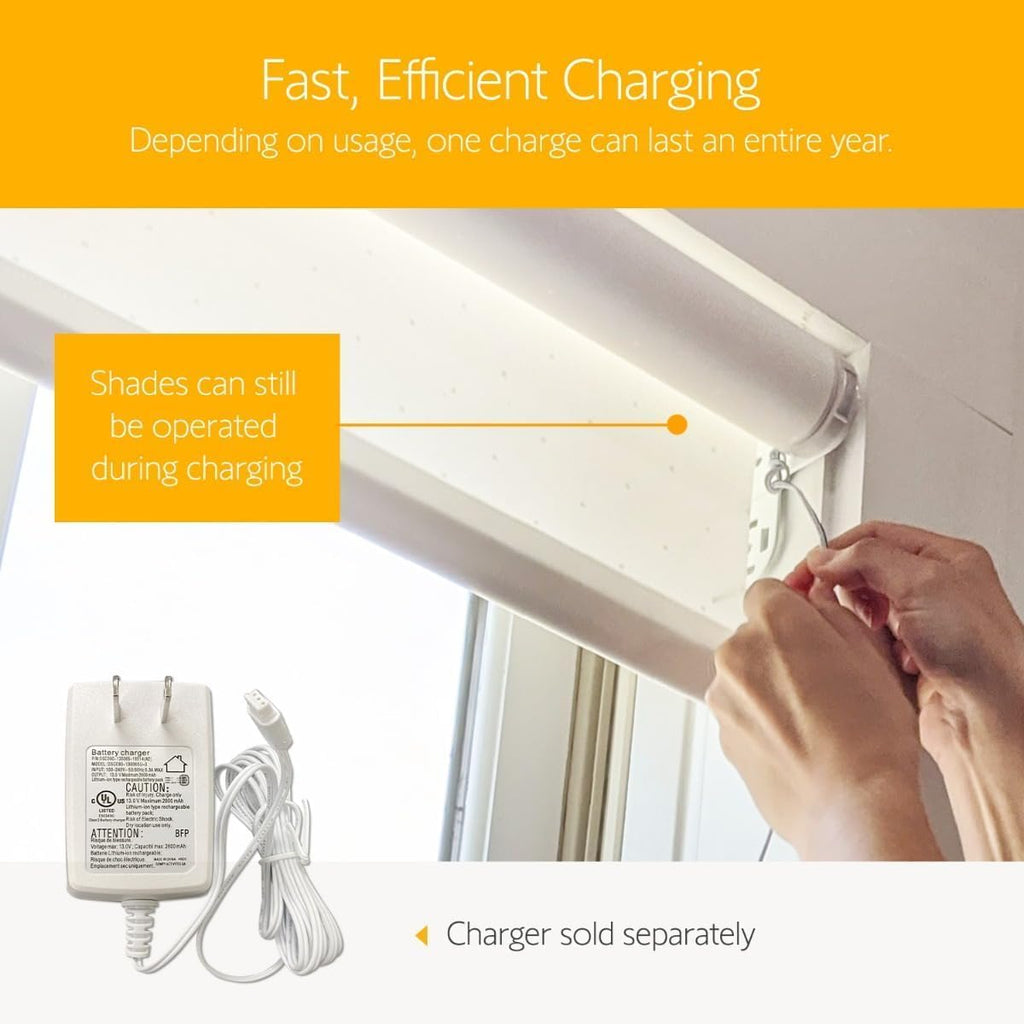 somfy Rechargeable Battery Pack 4-Pack for Wirefree Motorized Shades, Curtains, Awnings - Year-Long Power with Annual Charge - Ideal for Multiple Motors - #9021217