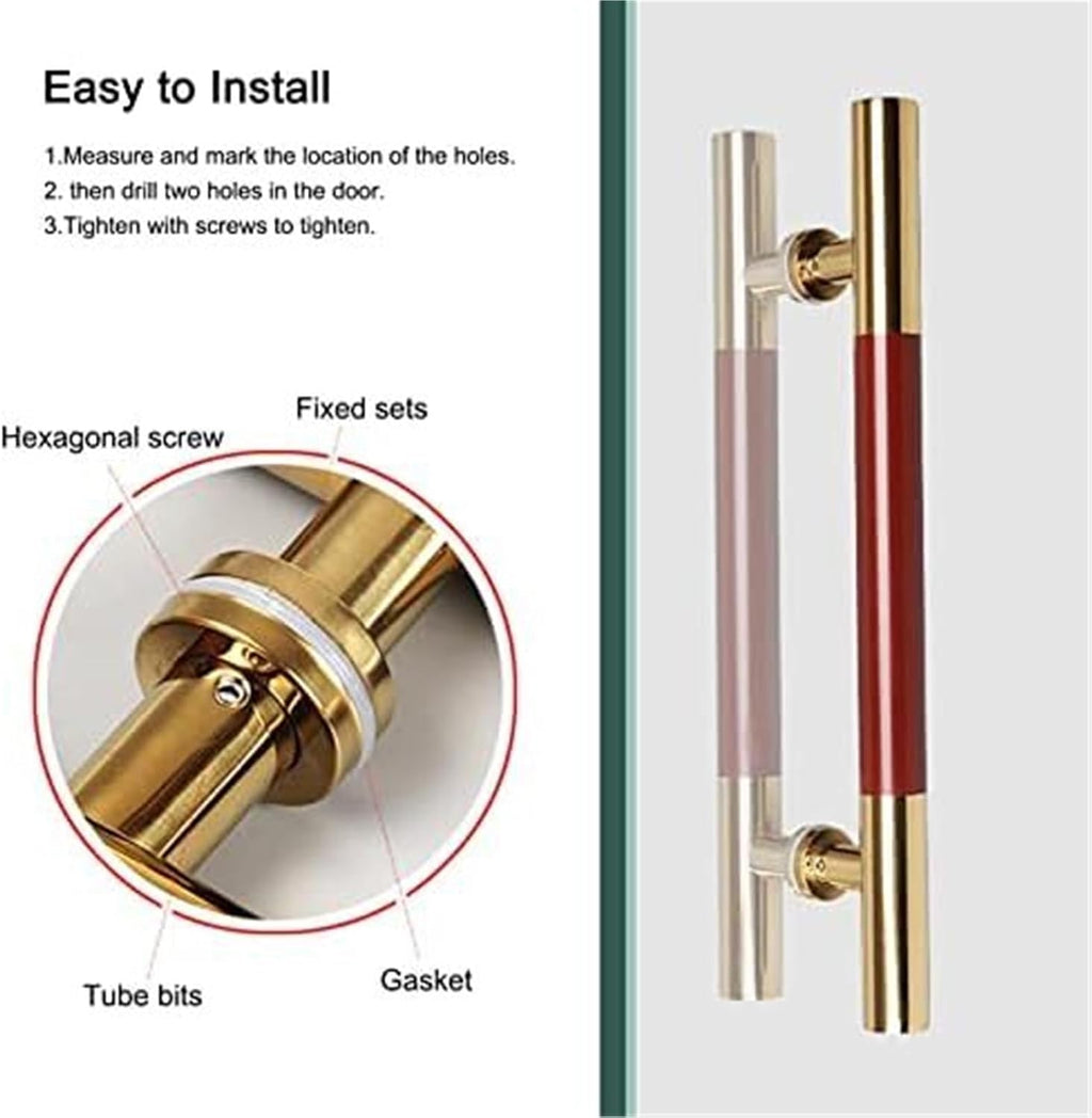 Barn Door HandlenStainless Steel Sliding and Pocket Door Pull, Cabinet and Closet Metal Handle, Drawer Handle for Furniture and Screen Door Hardware(80Cm(31 1/2In)*50Cm)
