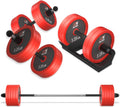 Adjustable Dumbbell Set，20/30/50/70/90lbs Free weight set with Carbon Steel,rack，Barbell Free weights set with Connector,Workout Equipment for Home Gym Suitable Men/Women