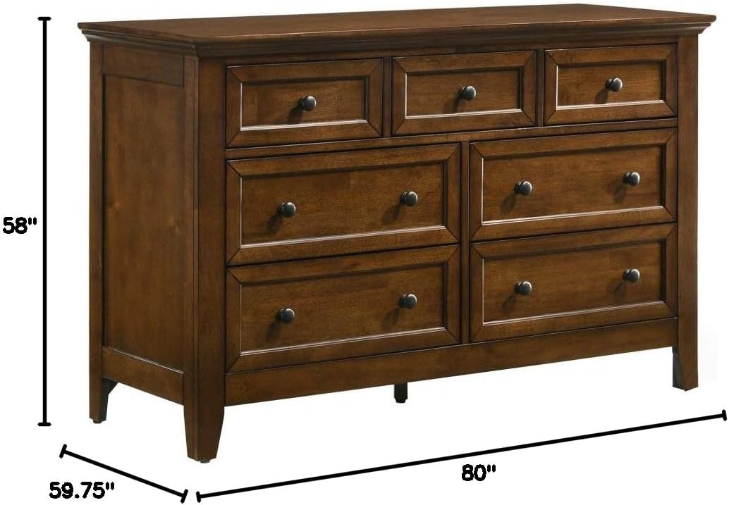 Intercon San Mateo Youth Full Size 4 Piece Storage Bedroom Set Tuscan Finish