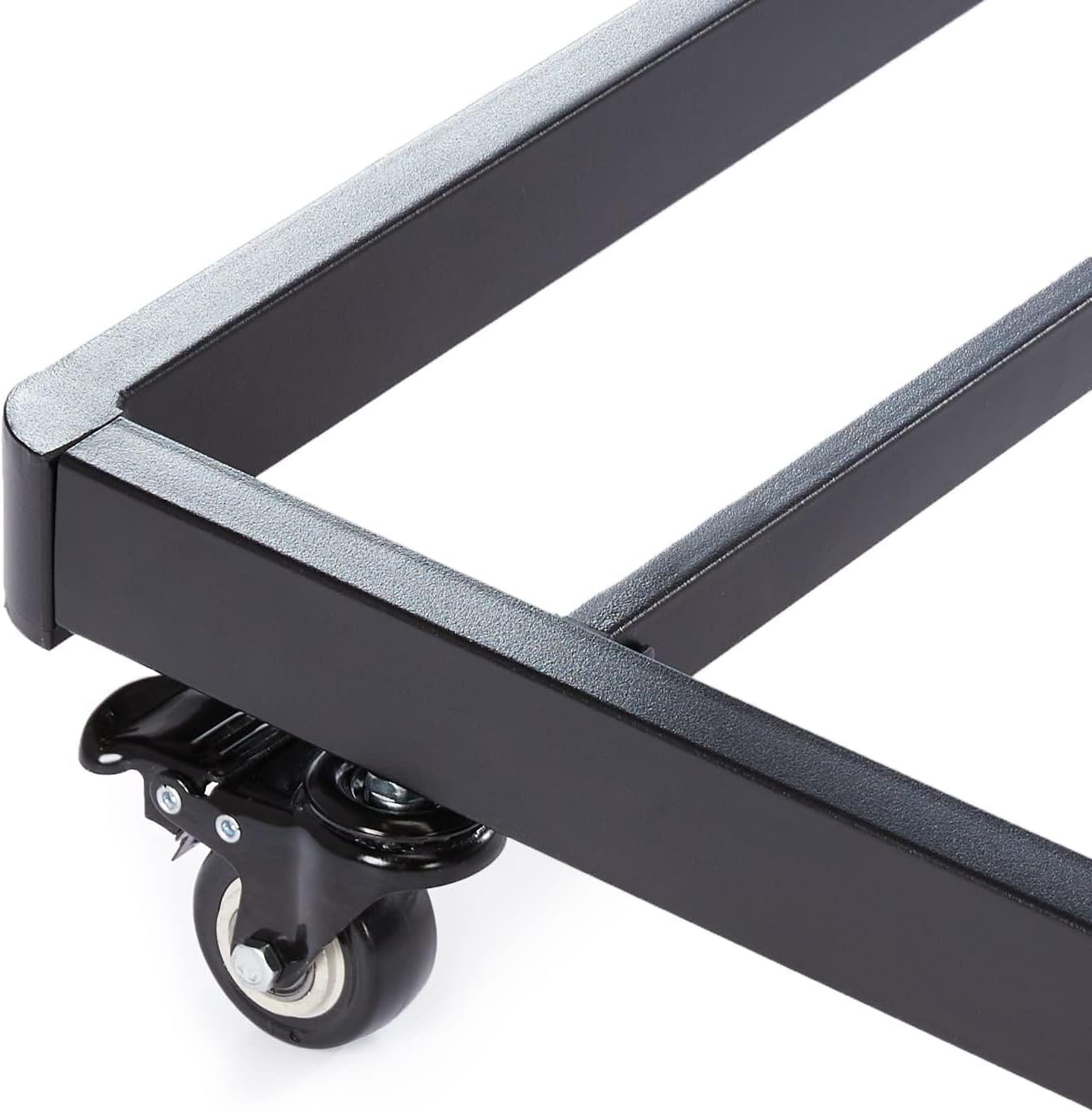 Amazon Basics Twin Daybed and Trundle Bed Frame Set, Space Saving Steel Slat Support, Easy Assembly, Twin Size, Black, 77.3 x 40 x 35.4 in