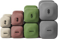 WeGym SafeGrip Square Dumbbells with Anti Slip Handles, Aesthetic Free Weights for Home Workouts, Stable Design Prevents Rolling during Floor Exercises - Set