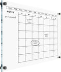 Large Acrylic Calendar with Black Hardware - 2026 Dry Erase Planner - Monthly Acrylic Planner - Family Dry Erase Calendar (Black Standoff, 35x23' (Large))