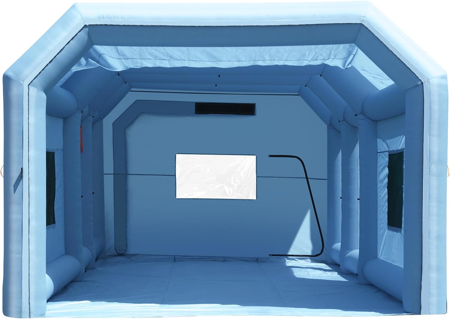 VEVOR Inflatable Paint Booth, 26.2 x 14.8 x 9.8 ft Inflatable Spray Booth, Portable Car Paint Booth for Small Truck, with 950W+750W Powerful Blowers and Air Filter System, Large Motorcycle, Midsize SU