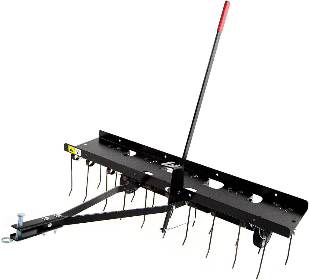 Brinly DT2-40BH2-P Premium Tow Behind Dethatcher with Pre-Assembled Tines, 40'