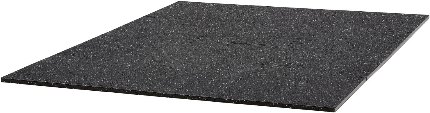 VEVOR 0.79Inch 48sq.ft 12 Tiles Gym Flooring for Home Gym, Rubber Top with High Density EVA Foam, 24 x 24In Gym Floor Exercise Equipment Mats, Interlocking Gym Mats, Puzzle Workout Mats, Black & Gray