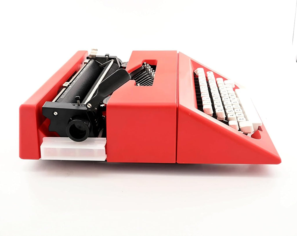 Classic Retro Manual Typewriter Decor, Vintage Finish Antique Typewriters for Notes, Literary Retro Collection Gift(Red)