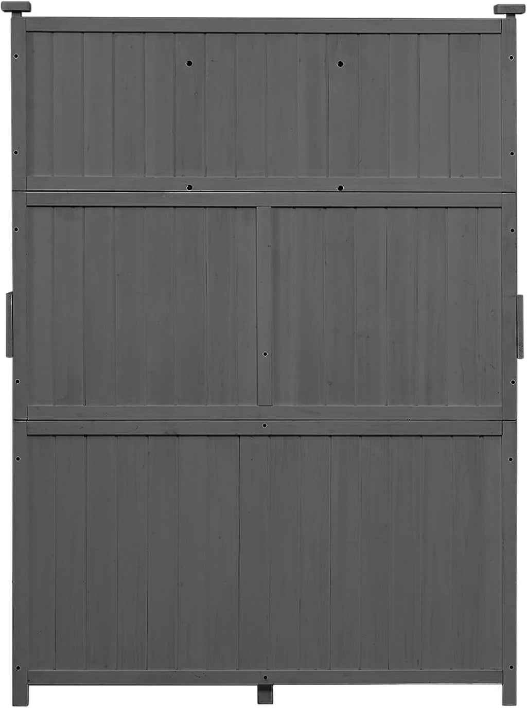 Garden Potting Bench, 65 Inch Fir Wood Outdoor Workstation with Storage Shelf, Drawer and Cabinet, Large Wooden Gardening Table with Tool Organizer for Backyard, Patio, and Greenhouse (Gray)