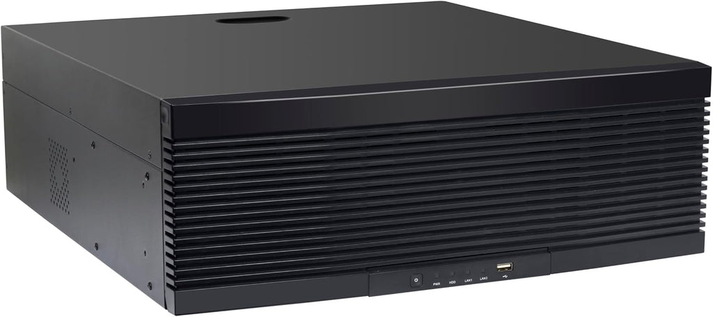 GW Security 128 Channel 6K 12MP NVR Video Recorder Alone, Supports up to 128 x 12MP/8MP/5MP IP Cameras, Supports up to 288TB Storage and 8K HDMI (GW55128NSN)