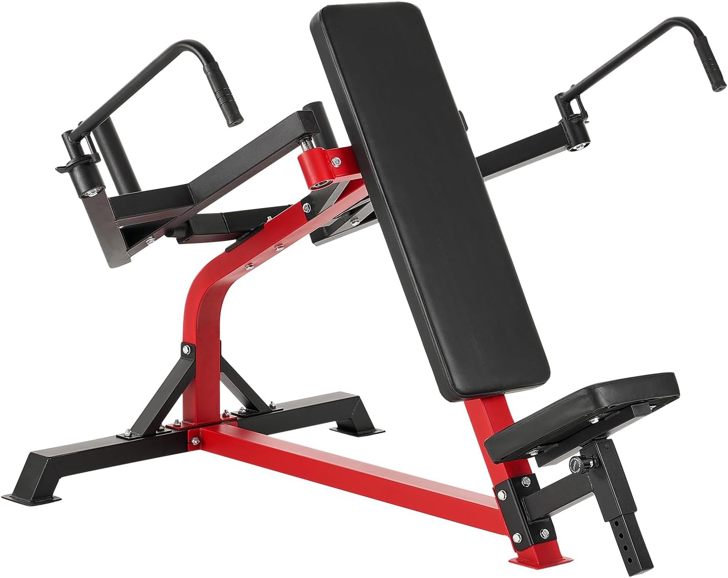 VEVOR Chest Press Machine, Bench Press Set, Adjustable Flat Incline Bench with Independent Converging Arms, Upper Chest Equipment, Fitness Home Gym Equipment Chest