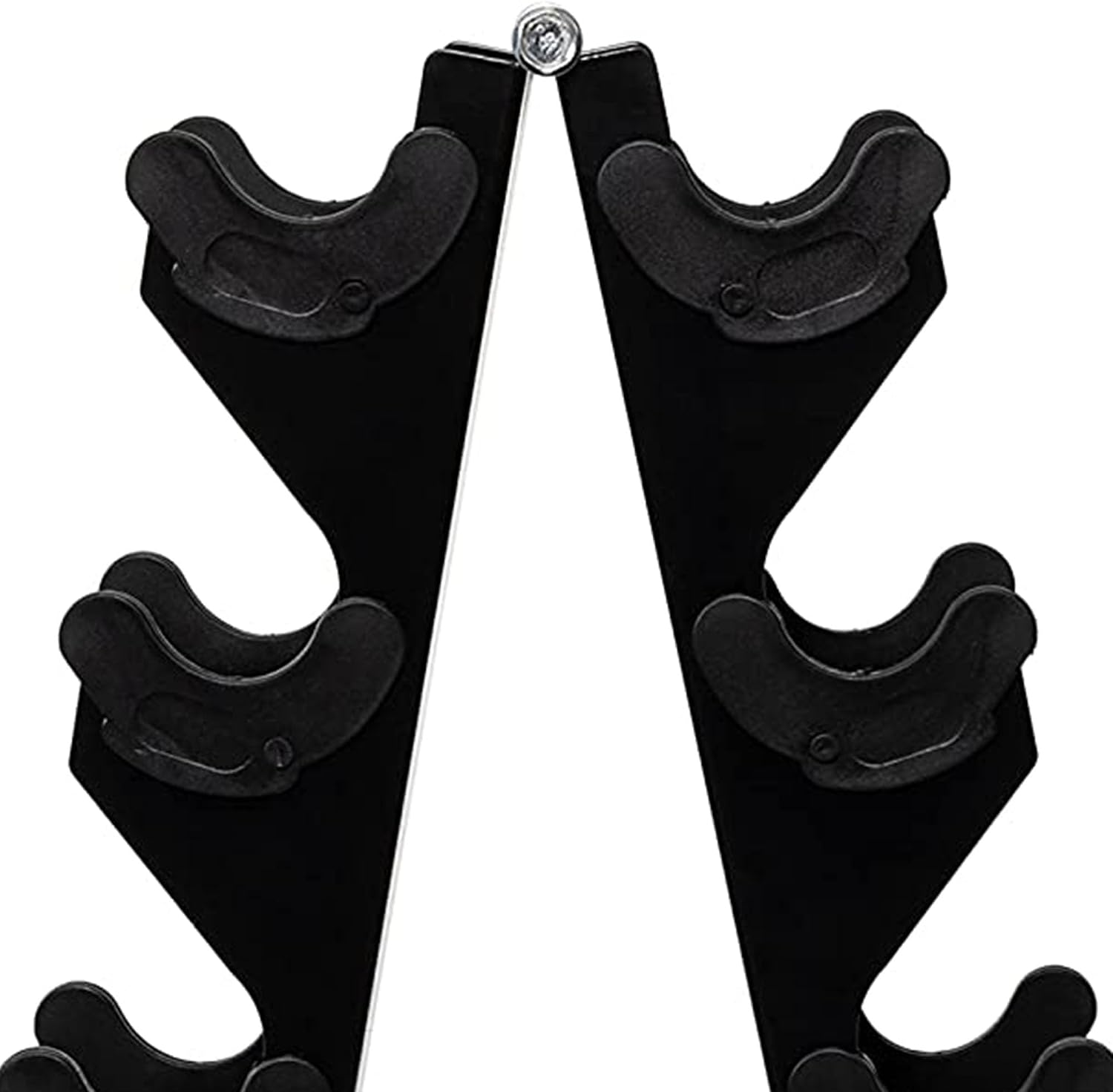 BalanceFrom Neoprene Coated Iron Dumbbell Hex Weights Set with Stand – Color-Coded or Black Options with Non-Slip Grip for Strength Training, Resistance Workouts, and Home Gym Fitness