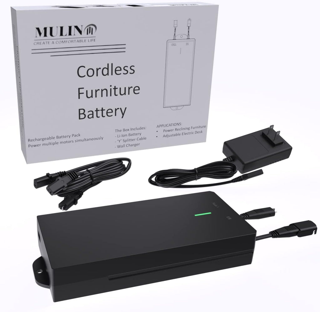 Battery Pack for Recliner Furniture 4000mAh High Capacity Rechargeable