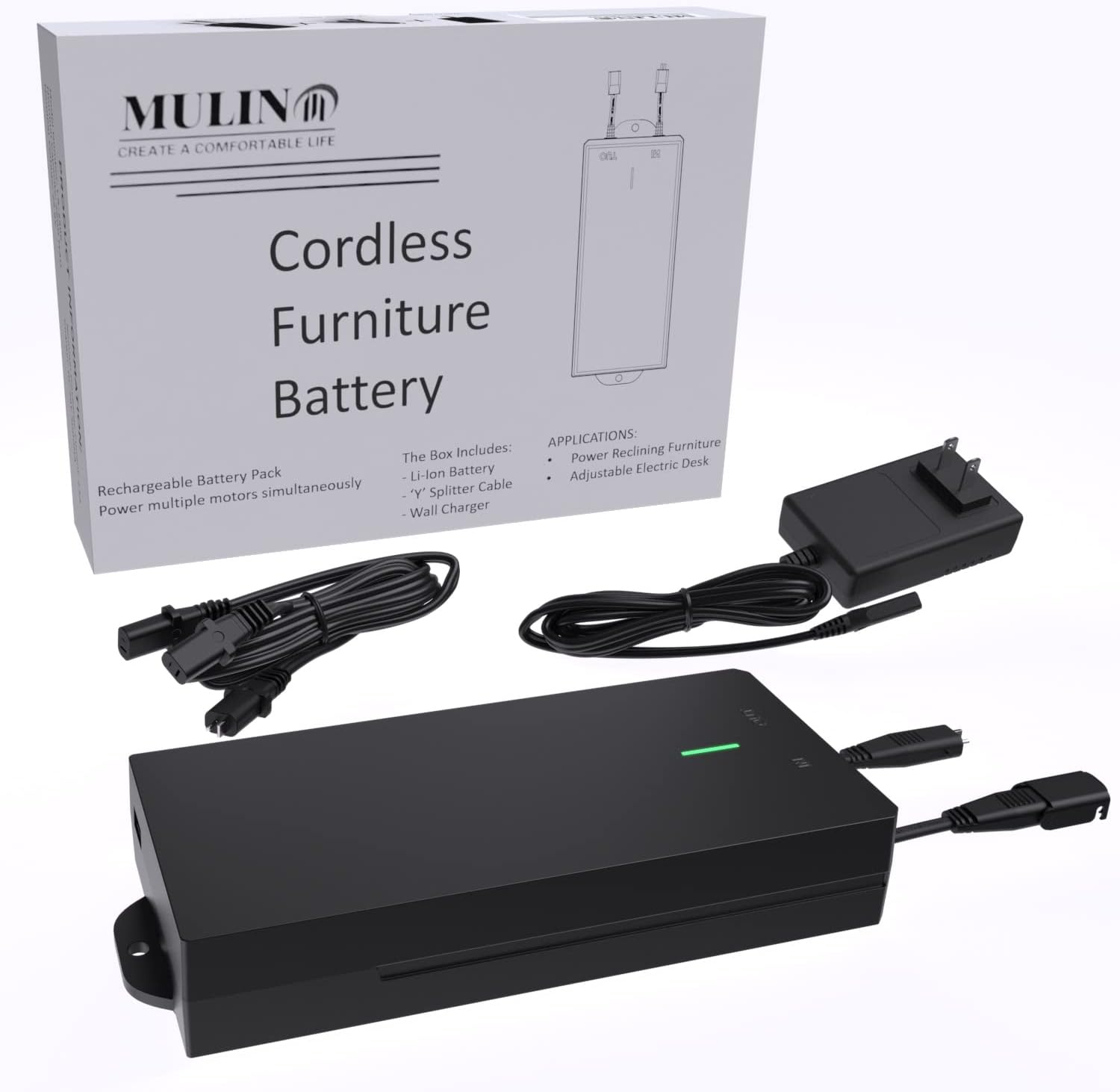Battery Pack for Recliner Furniture 4000mAh High Capacity Rechargeable