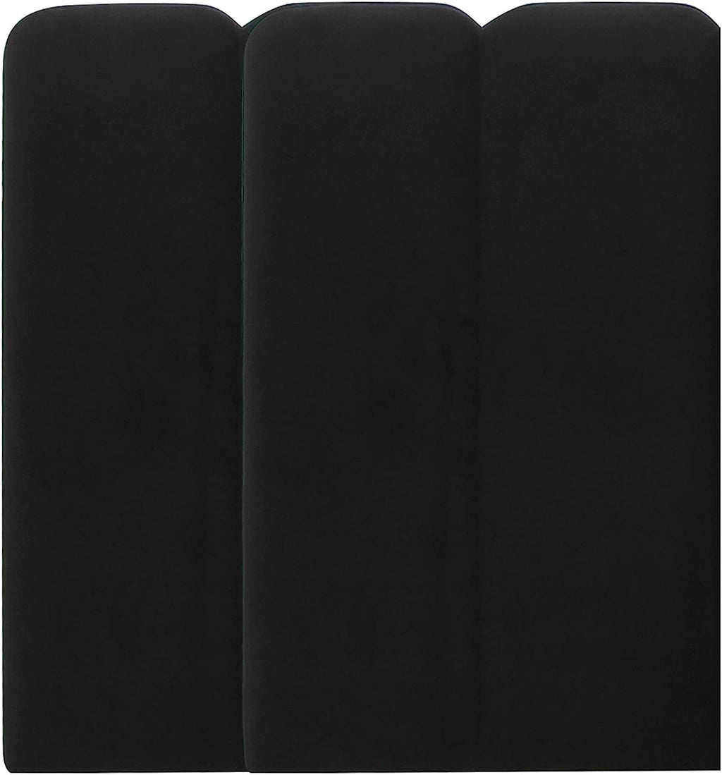 Tov Furniture Palani Black Velvet Wings - Queen or King (Set of 2)