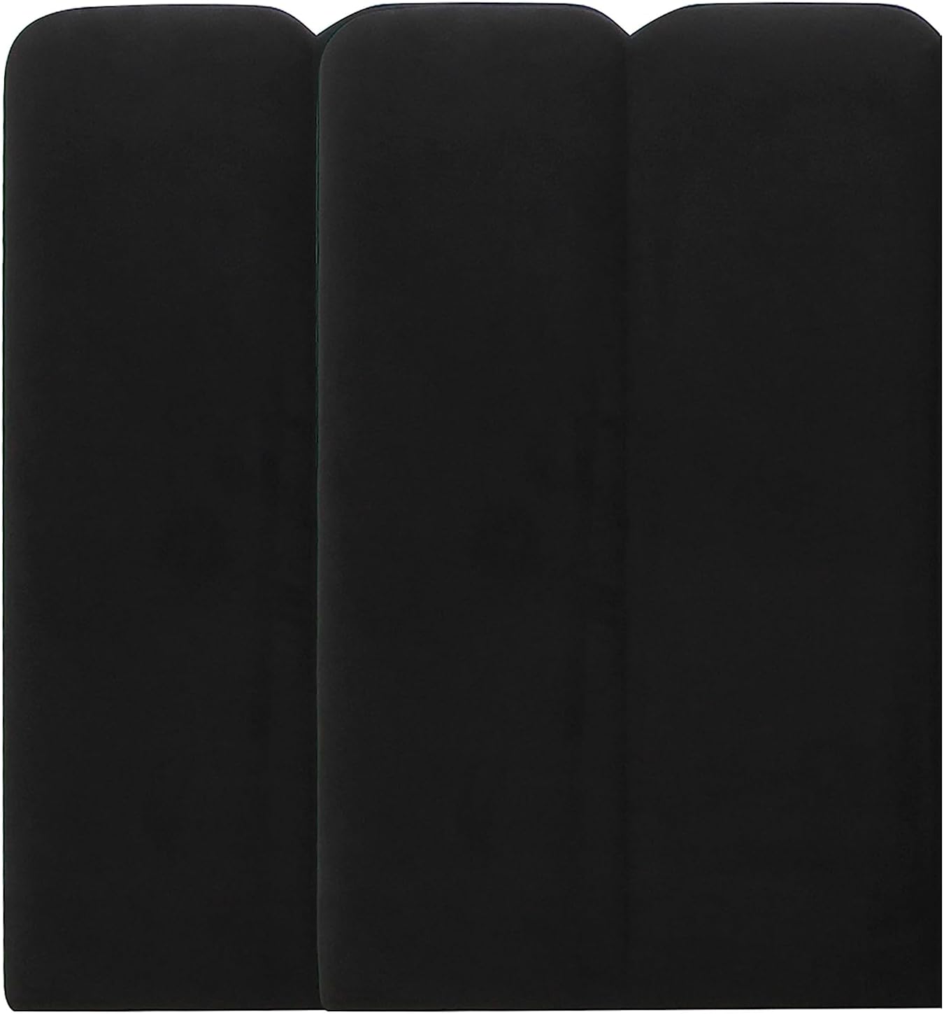 Tov Furniture Palani Black Velvet Wings - Queen or King (Set of 2)