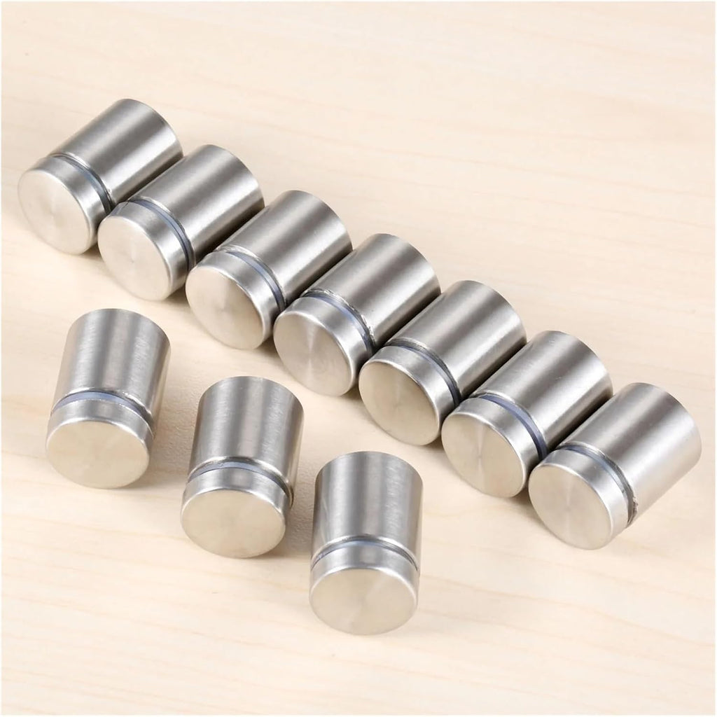 Standoff Fixings， 20Pcs Standoff Fixings,Stainless Steel Advertising Sign Standoff Screws Bolts Holder Advertisement Nails Mounts Screws 19x25mm
