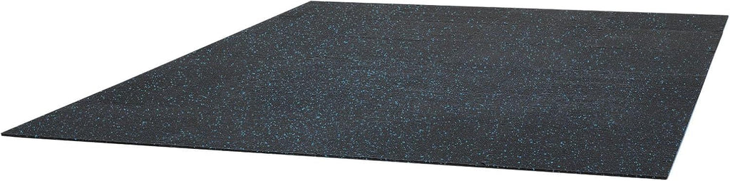 VEVOR 0.4Inch 96sq.ft 24 Tiles Gym Flooring for Home Gym, Rubber Top with High Density EVA Foam, 24 x 24In Gym Floor Exercise Equipment Mats, Interlocking Gym Mats, Puzzle Workout Mats, Black & Blue