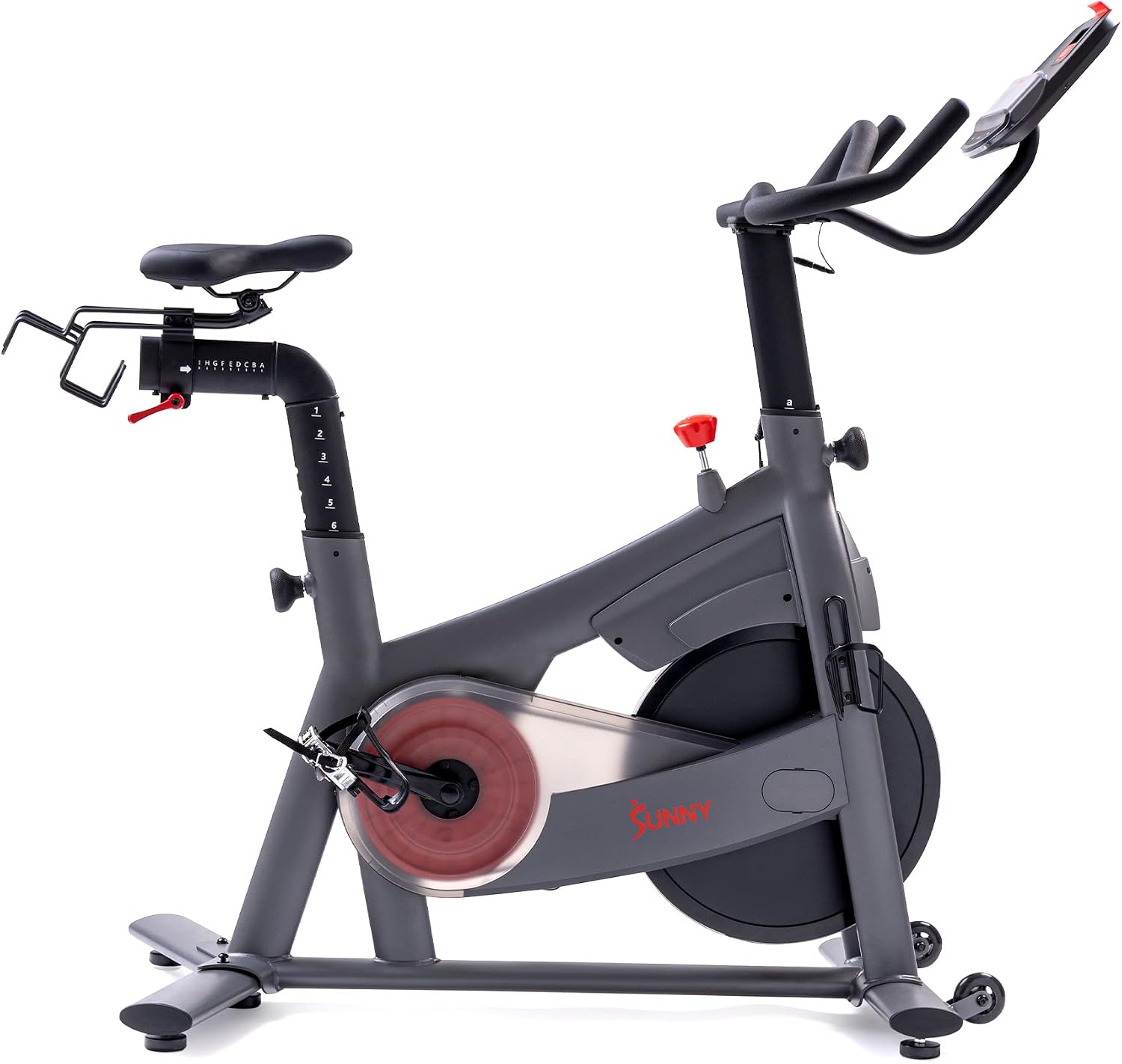 Sunny Health & Fitness Smart Magnetic Indoor Cycling Bike, Stationary Exercise Cardio Equipment, Free SunnyFit Training App