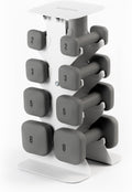 WeGym SafeGrip Square Dumbbells with Anti Slip Handles, Aesthetic Free Weights for Home Workouts, Stable Design Prevents Rolling during Floor Exercises - Set