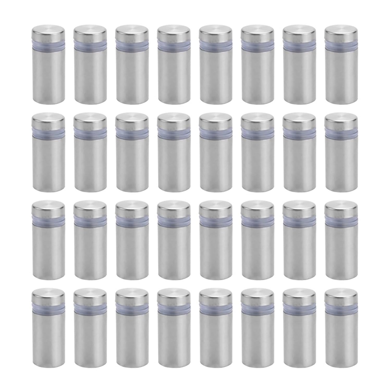 100 Packs Sign Standoff Screws Stainless Steel Wall Mounts Nail for Glass Artwork and Displays