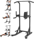 Garvee Pull Up Bar Free Standing Workout Equipment, Power Tower Dip Station for Home Gym, 450LBS Weight Capacity Strength Training Fitness Equipment