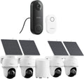 REOLINK Solar Security Cameras Wireless Outdoor System, Argus PT+Home Hub Mini Bundle with Video Doorbell, Color Night Vision, Smart Detection, 2.4/5 GHz Wi-Fi, No Subscriptions