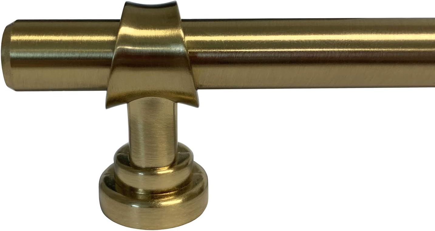 eBuilderDirect Brushed Brass Kitchen Cupboard Furniture Cabinet Hardware Drawer Dresser Bar Knob Pull 3335 (25 Pack, Pull 192MM (7.56 Inch))