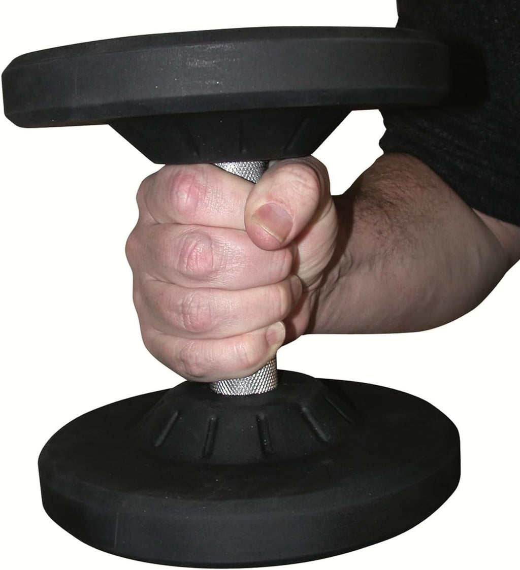 Pro Style Dumbbell - Includes 1 Pairs (Total 2 Dumbbells of 150lb each)- 30mm Knurled Chrome Handles, Rubber Coated Solid Steel Core for Home & Gym Training
