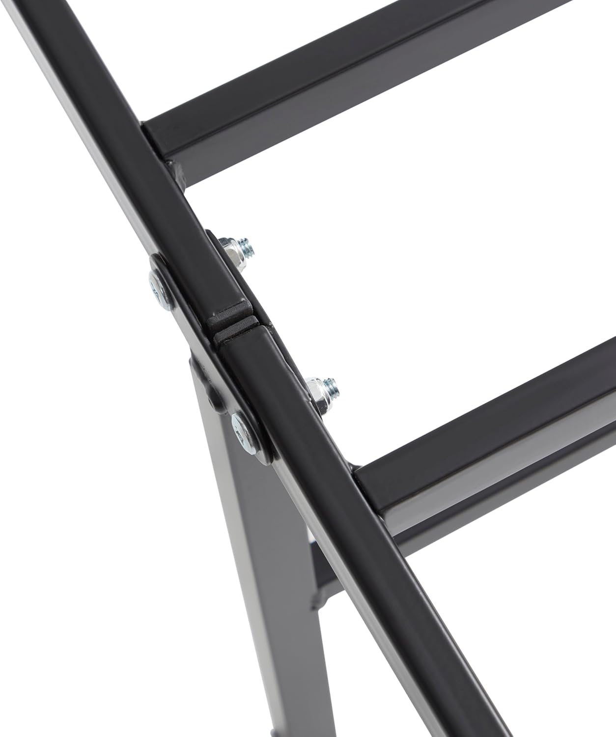 Nestl Foldable Cal King Bed Frame, Platform Bed Frame, Steel, Easy Tool Free Assembly, 14 Inches High, Cal King Black