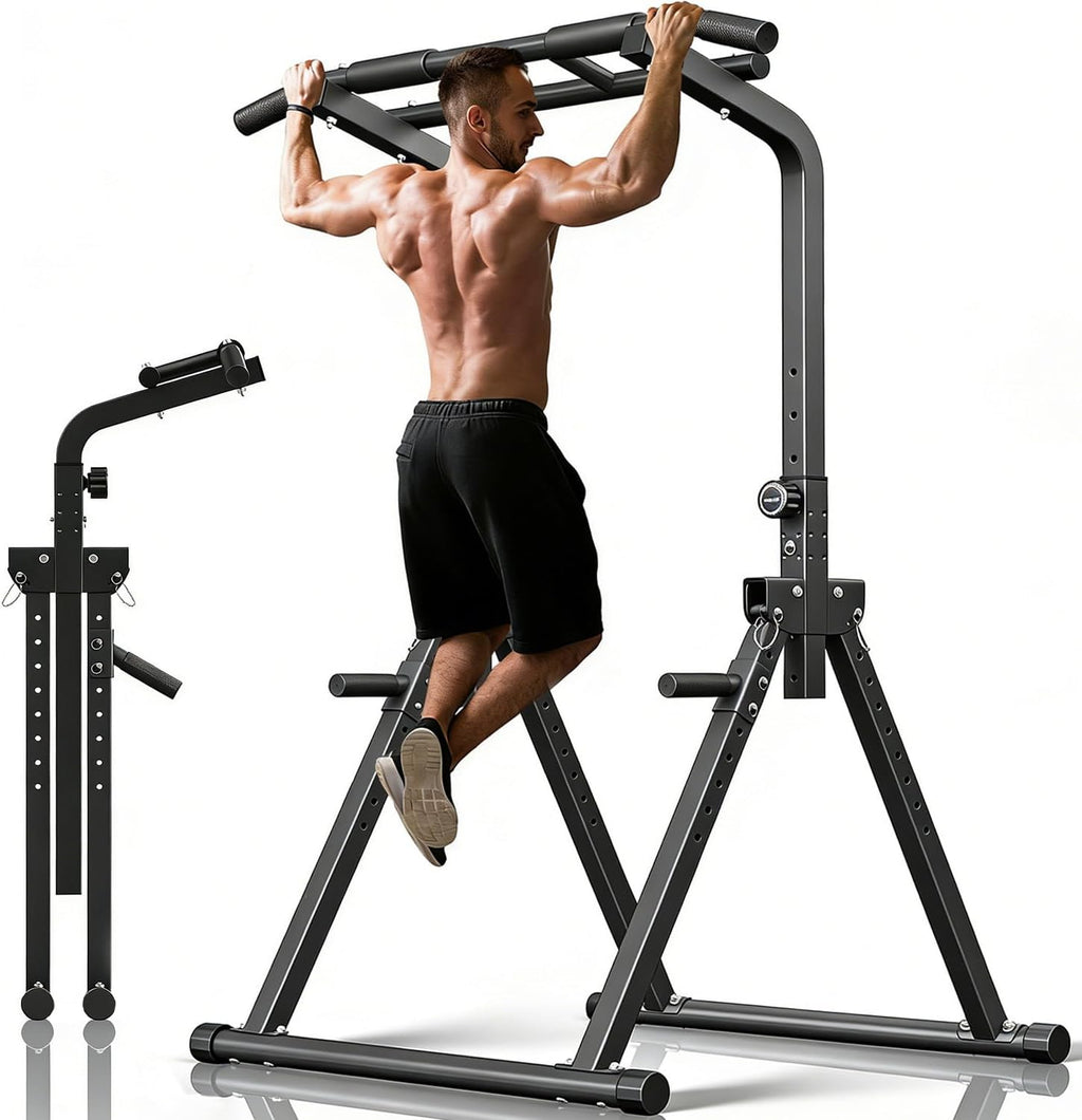 ZENOVA Pull Up Bar, Multi-Function Pull Up Dip Bar Station, Home Gym Workout Strength Training Equipment for Men Women Muscle Building