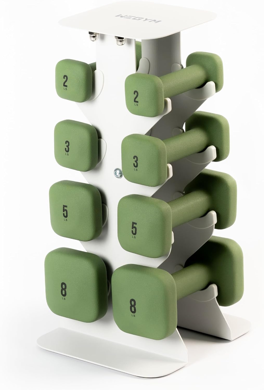 WeGym SafeGrip Square Dumbbells with Anti Slip Handles, Aesthetic Free Weights for Home Workouts, Stable Design Prevents Rolling during Floor Exercises - Set