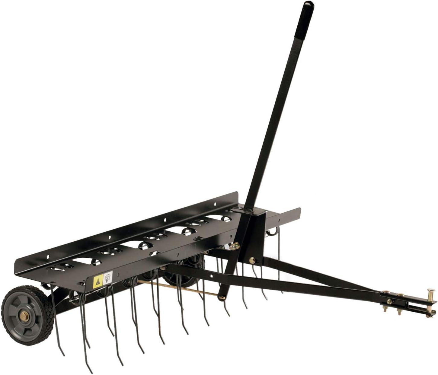 Brinly DT-402BH-A Tow Behind Dethatcher with Transport Mode, 40', Matte Black
