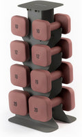 WeGym SafeGrip Square Dumbbells with Anti Slip Handles, Aesthetic Free Weights for Home Workouts, Stable Design Prevents Rolling during Floor Exercises - Set
