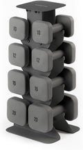 WeGym SafeGrip Square Dumbbells with Anti Slip Handles, Aesthetic Free Weights for Home Workouts, Stable Design Prevents Rolling during Floor Exercises - Set