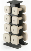 WeGym SafeGrip Square Dumbbells with Anti Slip Handles, Aesthetic Free Weights for Home Workouts, Stable Design Prevents Rolling during Floor Exercises - Set