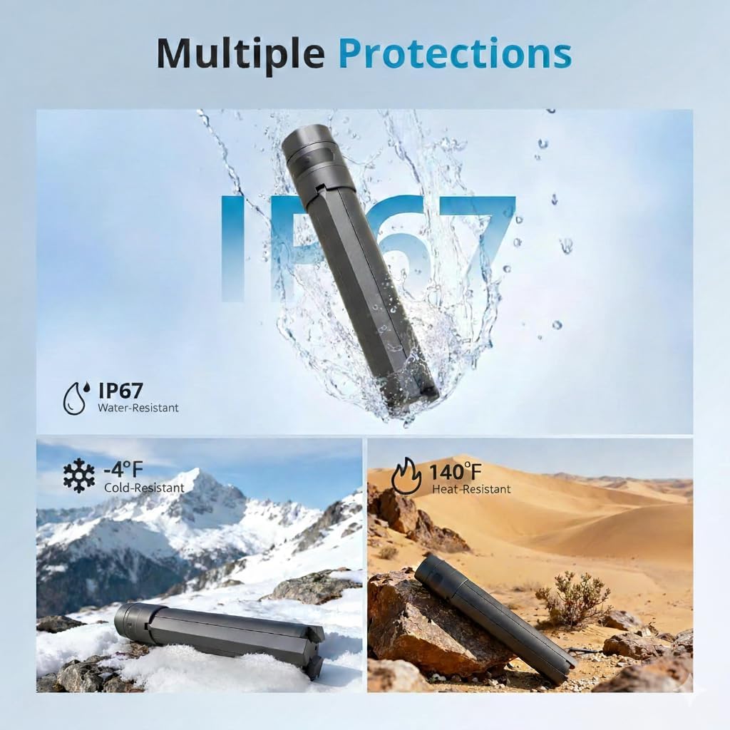 Starlink Mini Battery Pack, 164.25Wh/45,000mAh Power Bank | Up to 6-Hour Runtime of Stable Output, All-in-One Battery & Tripod Stand, IP67 Waterproof for Outdoor & Camping