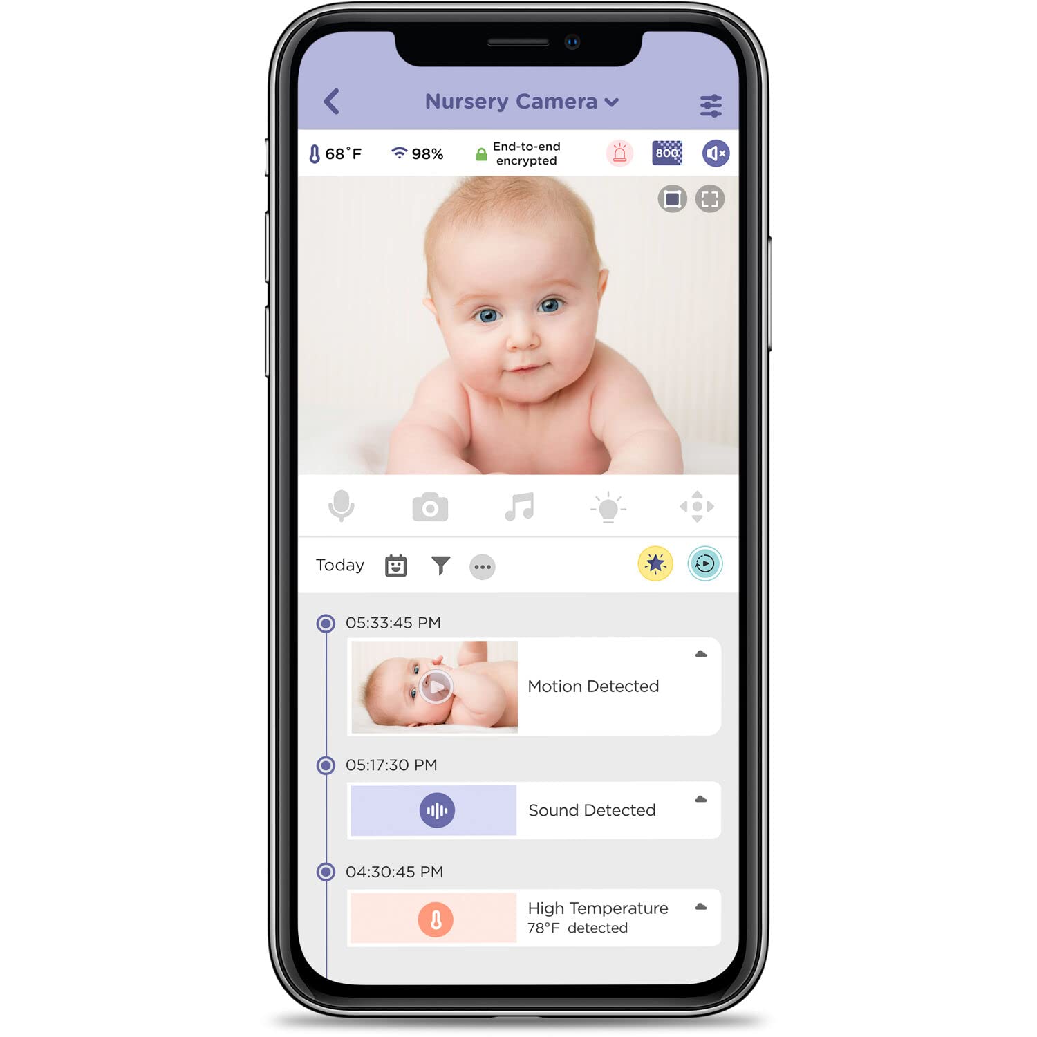 HUBBLE CONNECTED Nursery Pal Deluxe Smart Connected, Wireless, Wi-Fi Enabled Baby Monitor with Parent Unit Viewer