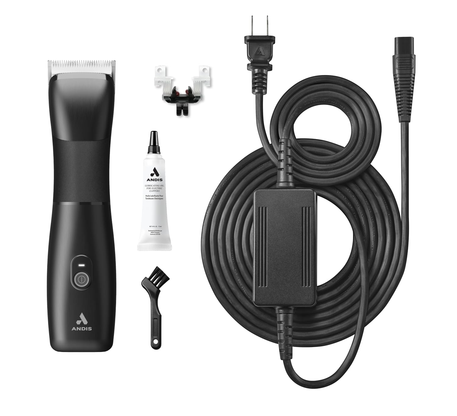 Andis Emerge Corded/Cordless Professional Rechargeable Detachable Blade Hair Clipper, Lithium-Ion Powerful Battery, High Power Motor, Contoured Grip, 561340, Black