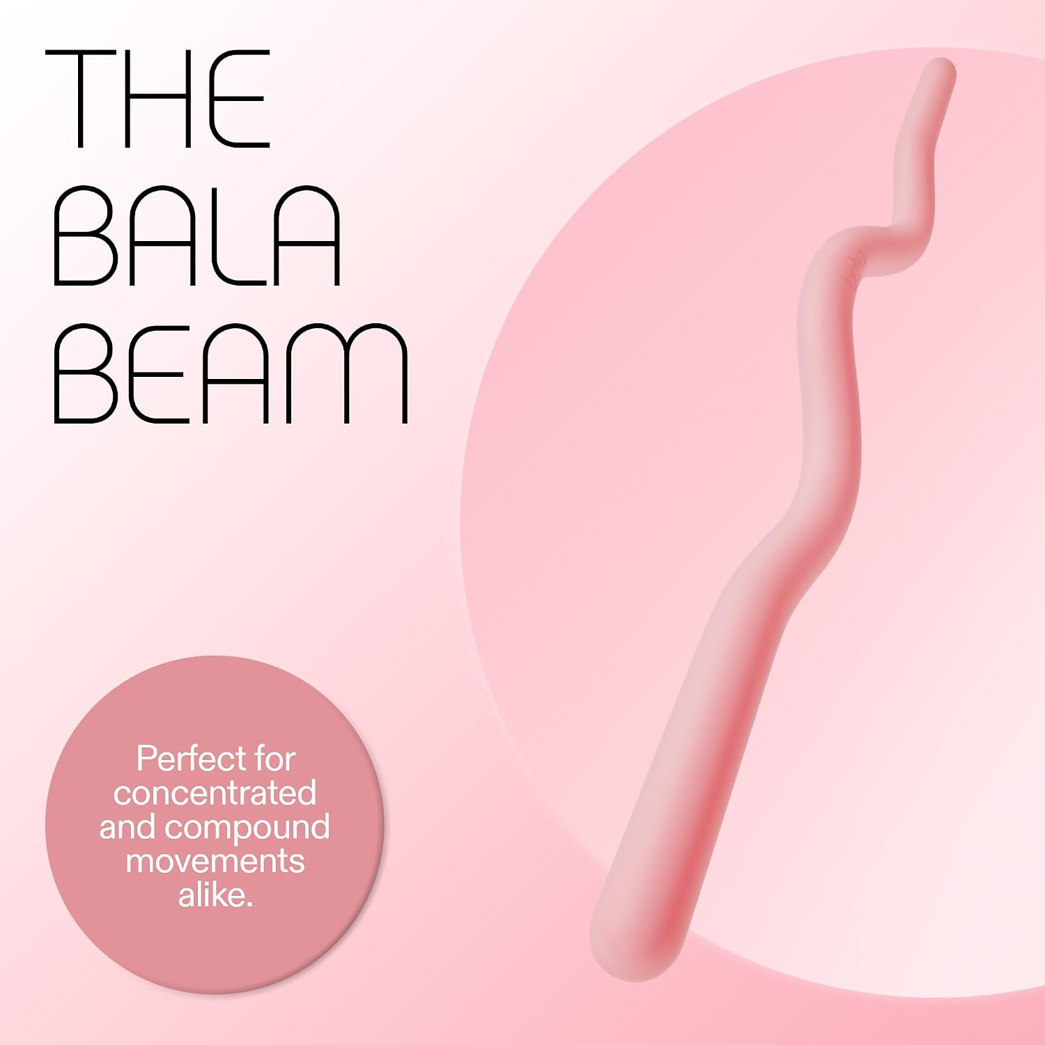 Bala Beam, Curl Bar for Working Out - Ergonomic Weight Bar for Press, Curl, Row, Squat, Lunge & Full Body Exercise - EZ Curling Bar Strength Training Home Gym Accessory