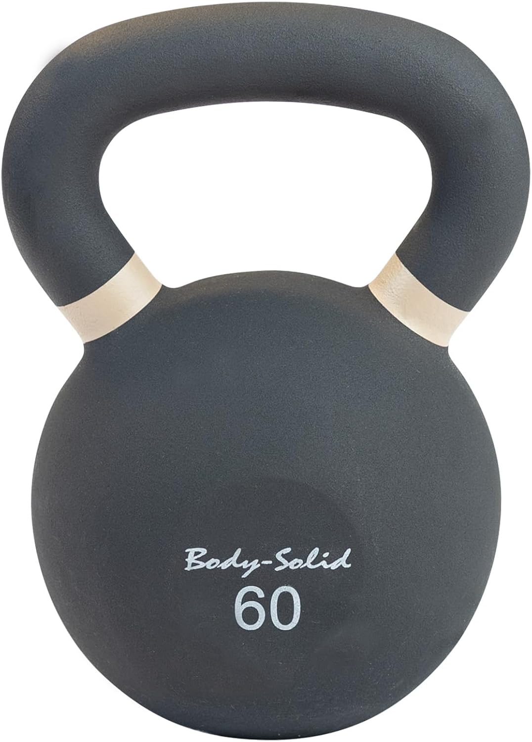 Body-Solid Matte Powder Coat Kettlebell with Kettle Grip Handle, Perfect Kettlebells for Weight Training and Core Workout Exercise Equipment