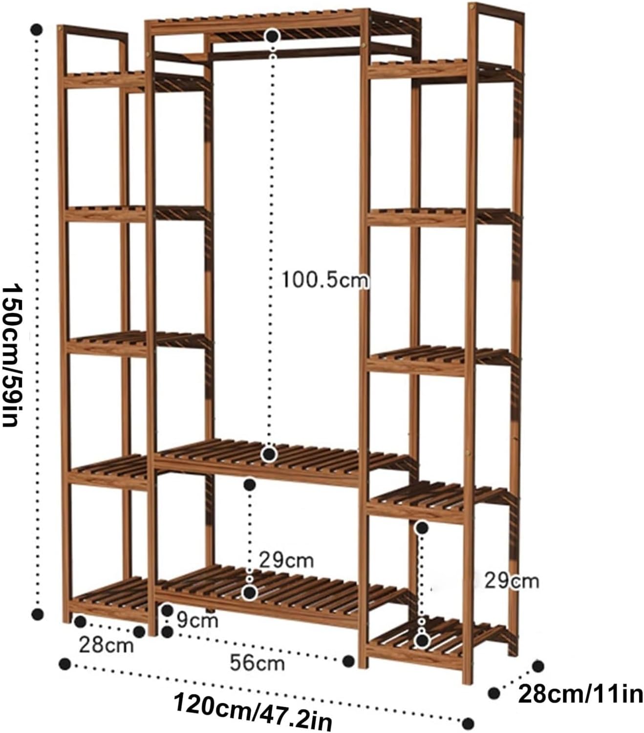 Potting Bench Table,Garden Potting Table, Plant Stand Wooden Outdoor Tiered Plant Shelf Multiple Flower Planter Pot Holder Shelf Rack Display for Patio Garden Corner Balcony Living Room