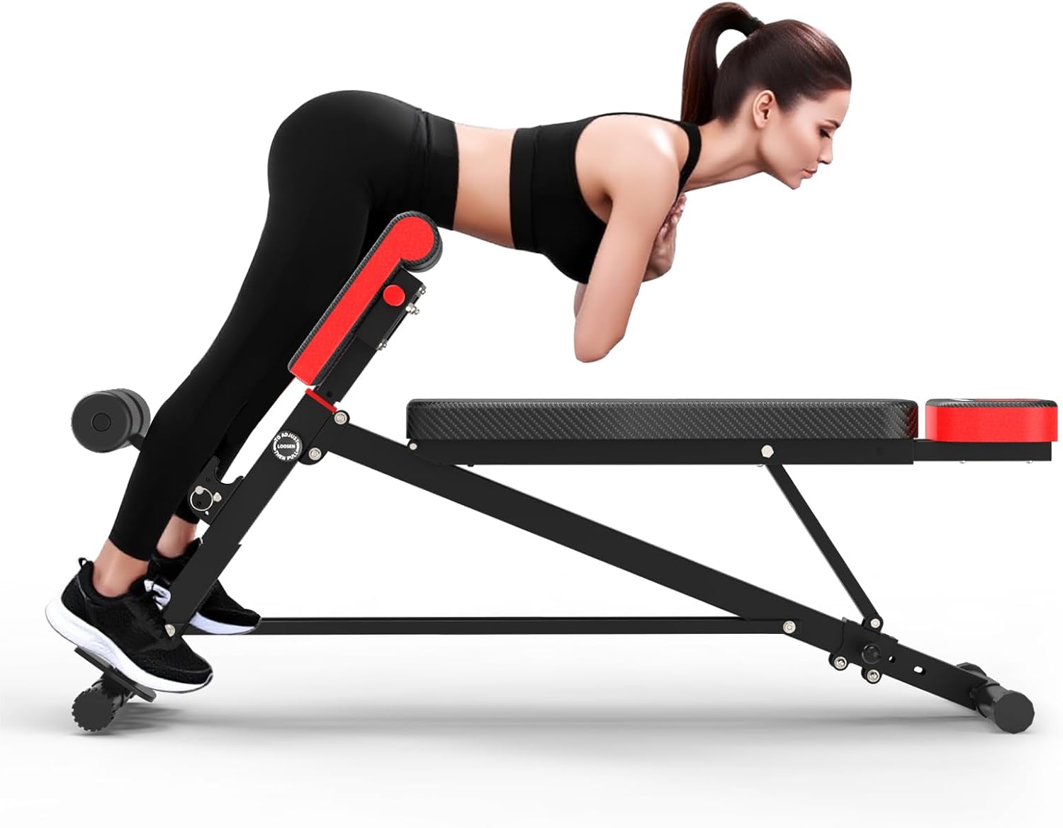 K KiNGKANG Adjustable Weight Bench,Multi-Functional Roman Chair for Full All-in-One Body Workout Hyper Back Extension and Sit up