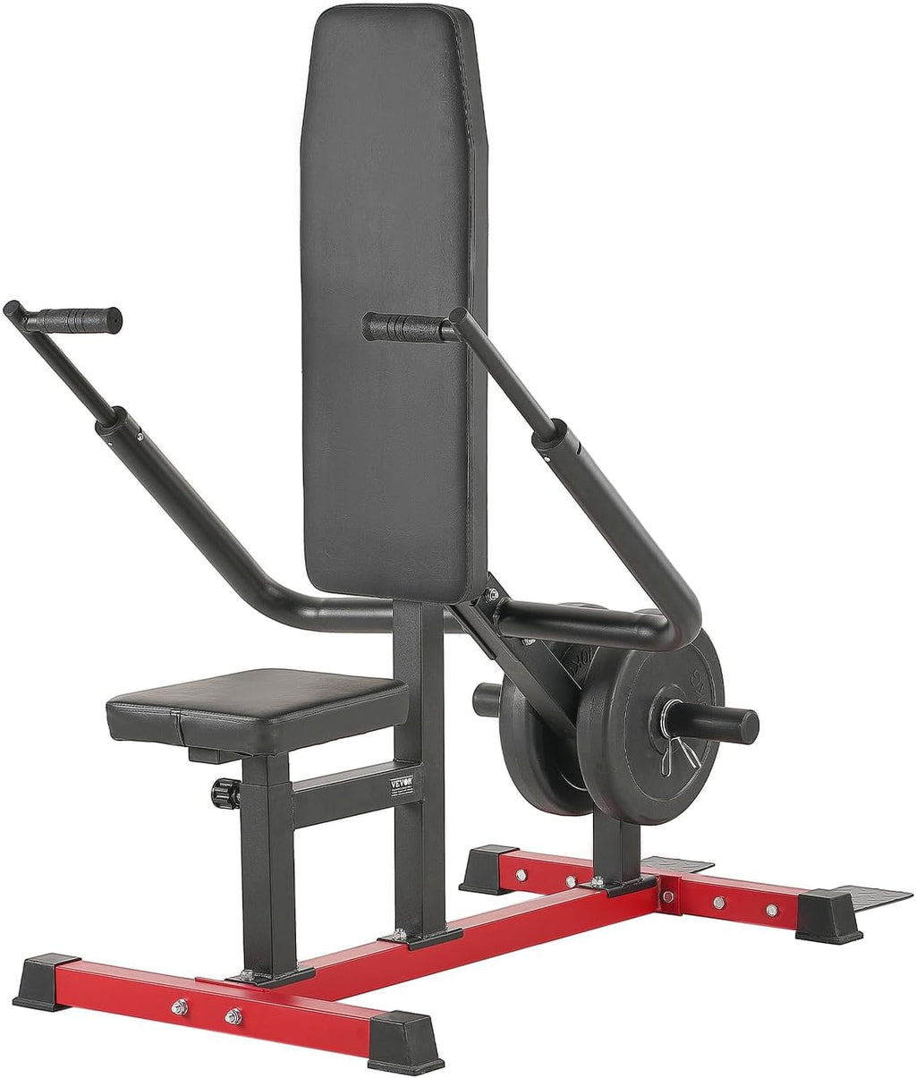 VEVOR Chest Press Machine, Bench Press Set, Adjustable Flat Incline Bench with Independent Converging Arms, Upper Chest Equipment, Fitness Home Gym Equipment Chest