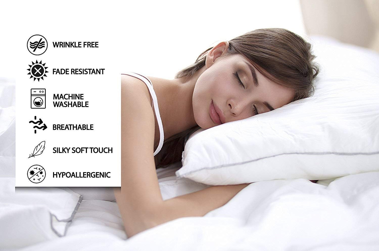 5 Piece Solid Bed Sheet Set- 600TC Egyptian Cotton - Luxury Bedding Set Fits Up to 19 Inches Deep Pocket - 5 Piece Sheet Set (Split Queen Size, Sky Blue)